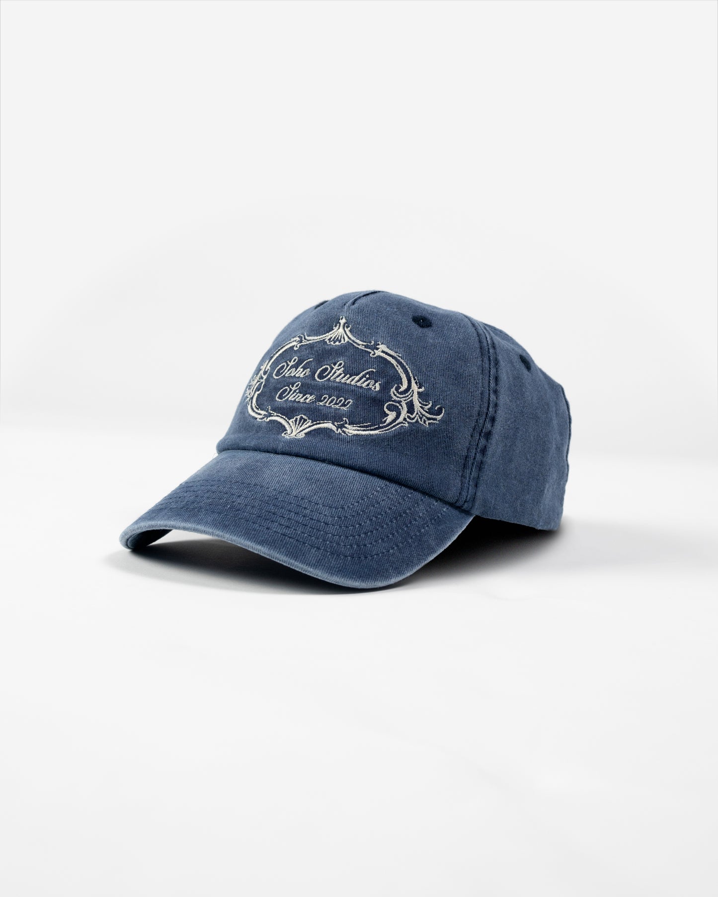 UNSTRUCTURED VINTAGE NAVY TRUCKER CAP