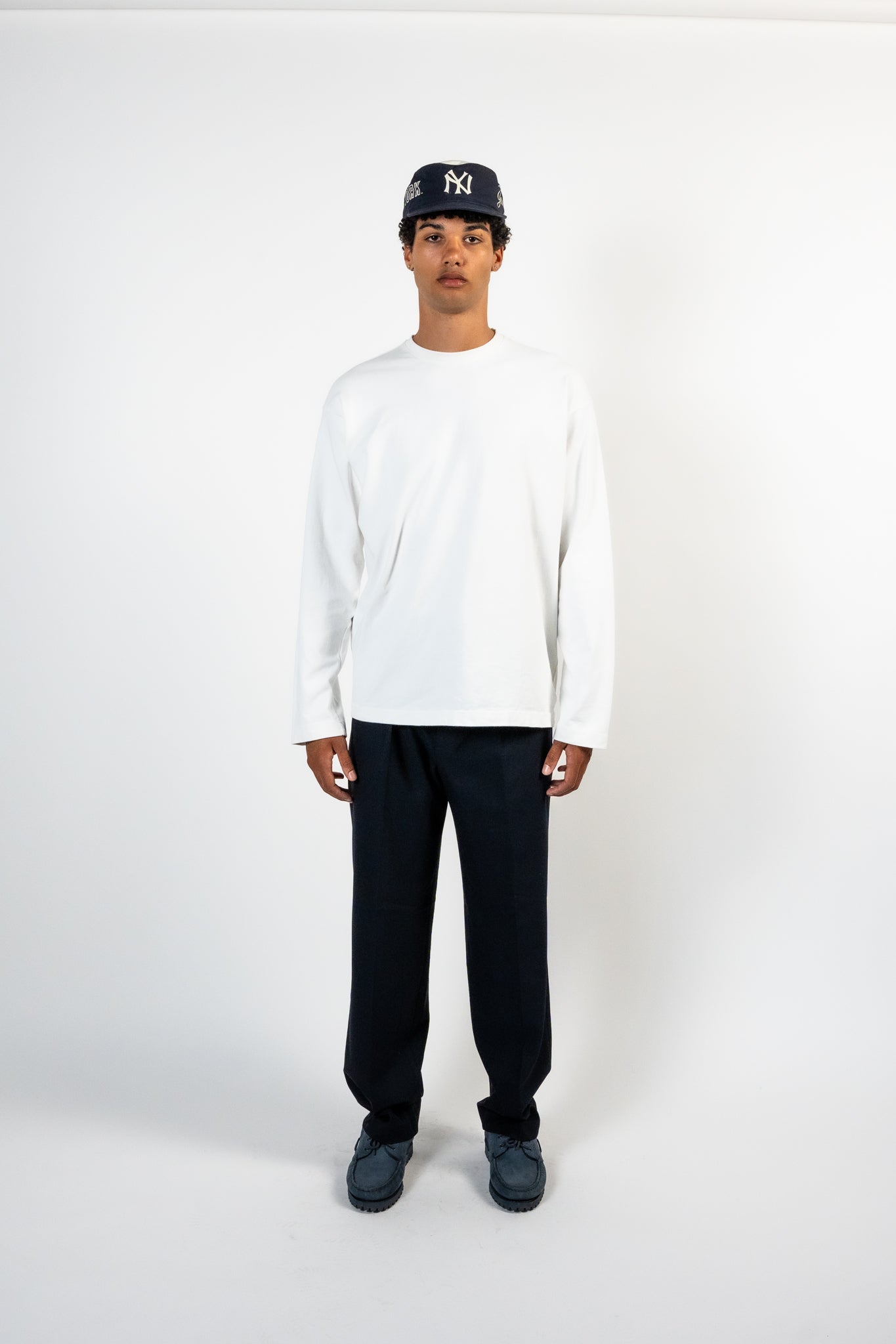 VINTAGE WHITE ‘NEUVE’ LONG SLEEVE T-SHIRT