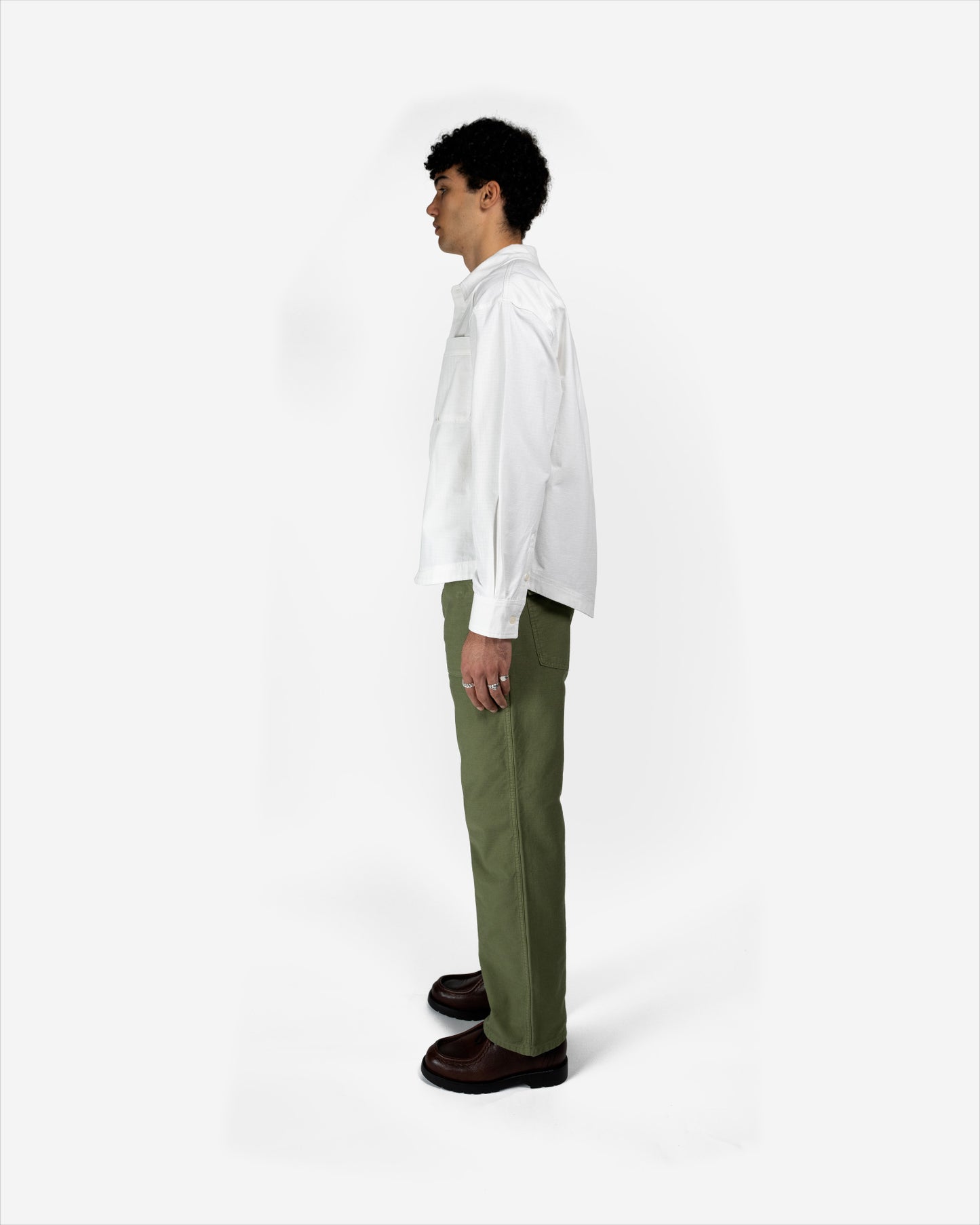 VINTAGE WHITE RIPSTOP OXFORD SHIRT