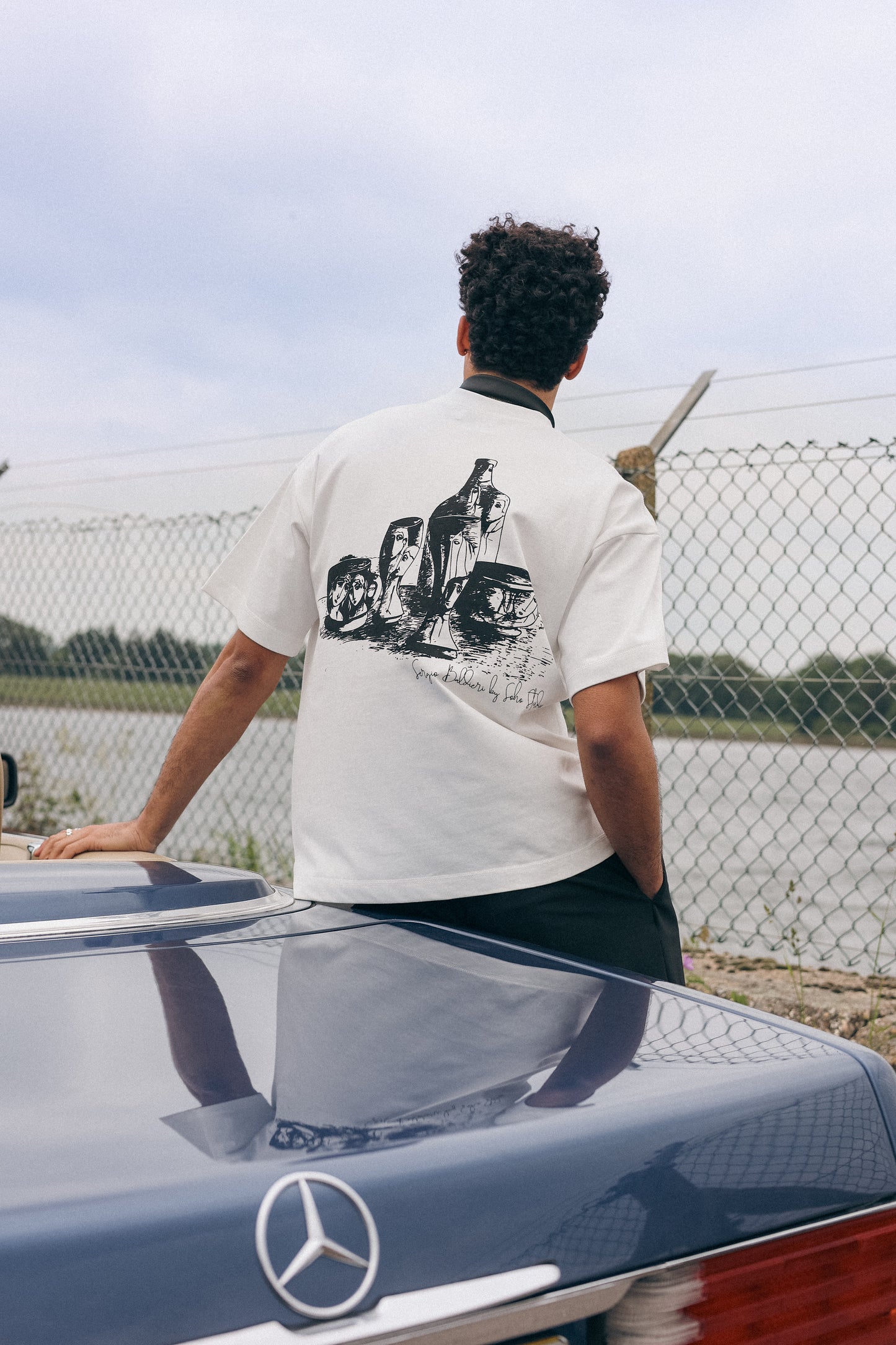 WHITE 'INSIEME BY SERGIO' T-SHIRT