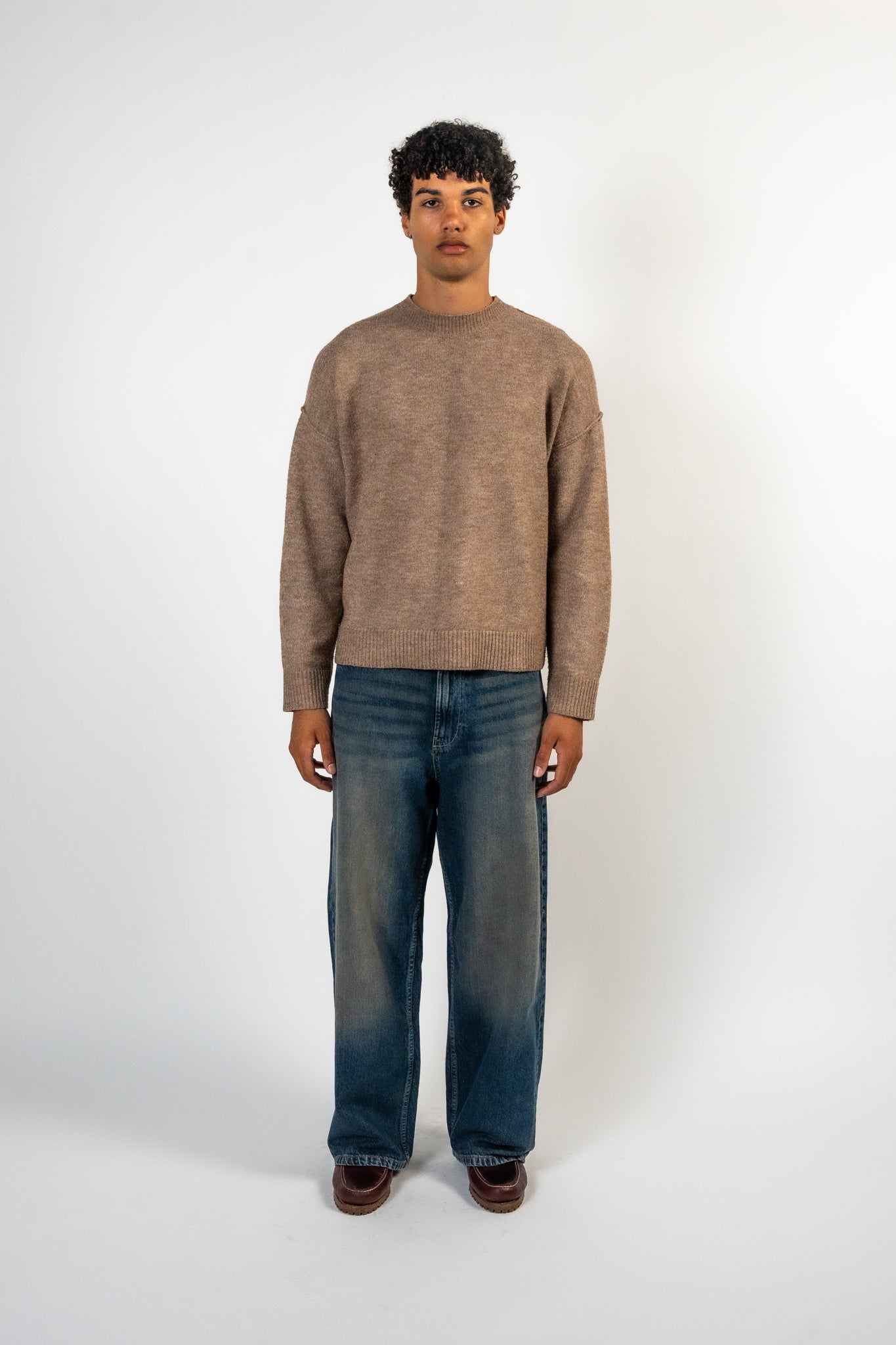 MOHAIR 'CREST' KNIT SWEATER