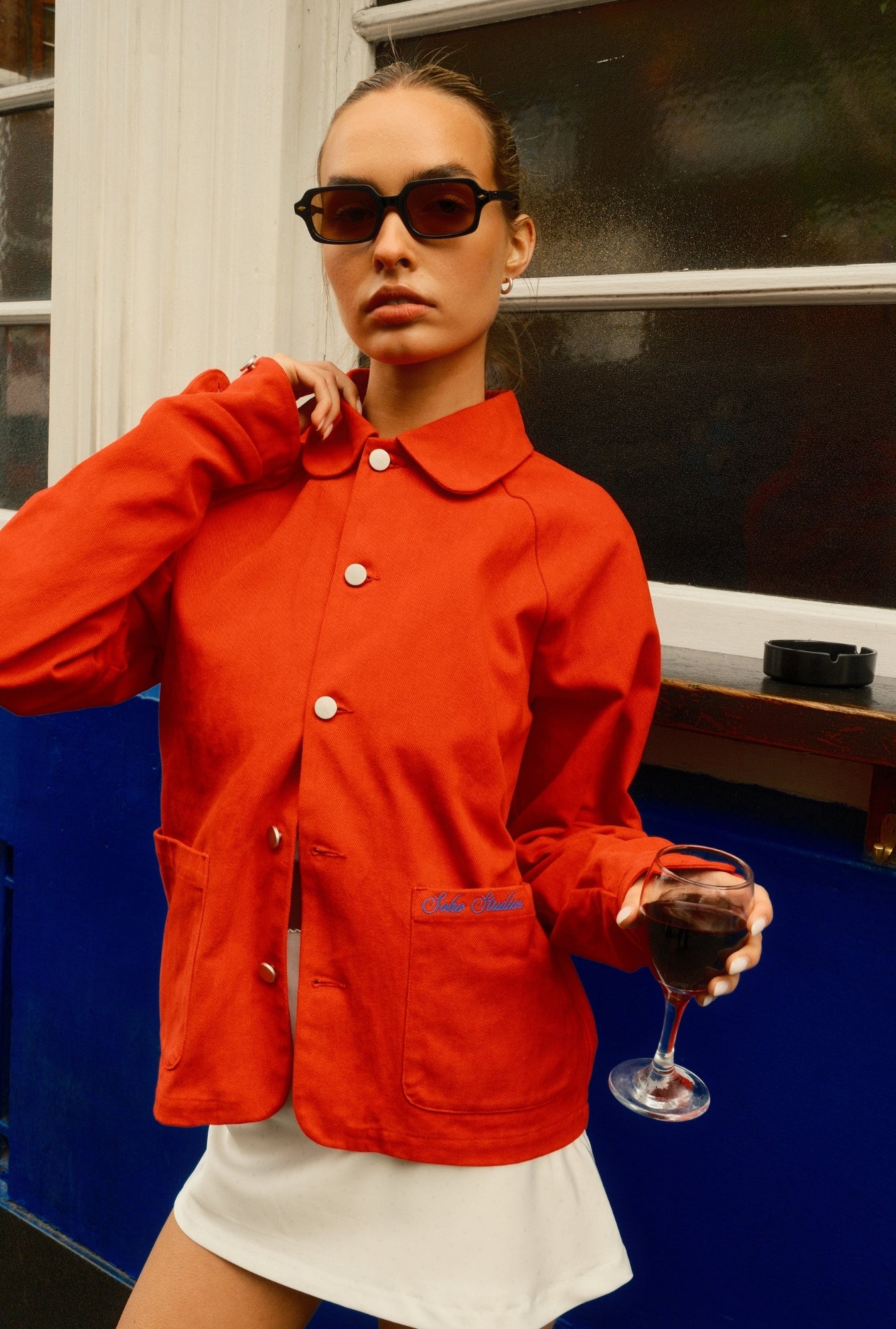 PRE ORDER, READ DESCRIPTION) FIRE RED CHORE JACKET – Soho Studios